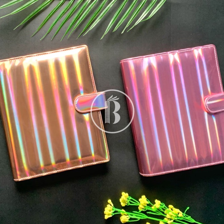 

KF7 Bindermu Binder Premium Hologram Holographic A5 2ring B5 26ring 6ring A6 Planner Notebook