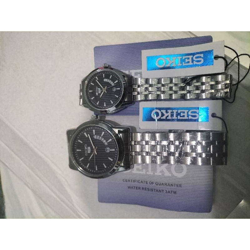 SEIKO COUPLE DIAL HITAM