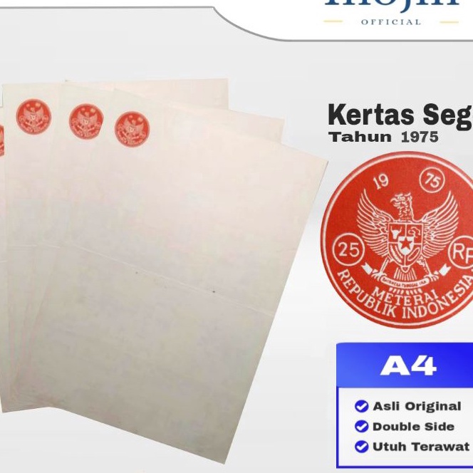 

Cepat Kes Segel Tahun 1975 Double Side Asli Orinal