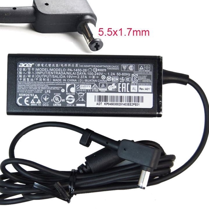 Modern Adaptor Charger Laptop Acer Aspire 3 A31111 A31131C64M A31421 A31431 A31432 A31433 A31441 A31