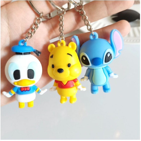 PESTA DISKON Gantungan Kunci DISNEY Aksesoris Keychain Aesthetic Y2k Keychain Couple Pvc Keychain Ka