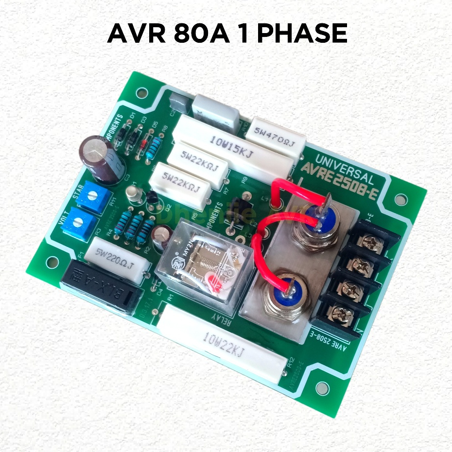 AVR GENSET UNIVERSAL 80A 1 PHASE / AVR Generator 80A 1 Phase AVR Lokal 1 Phase