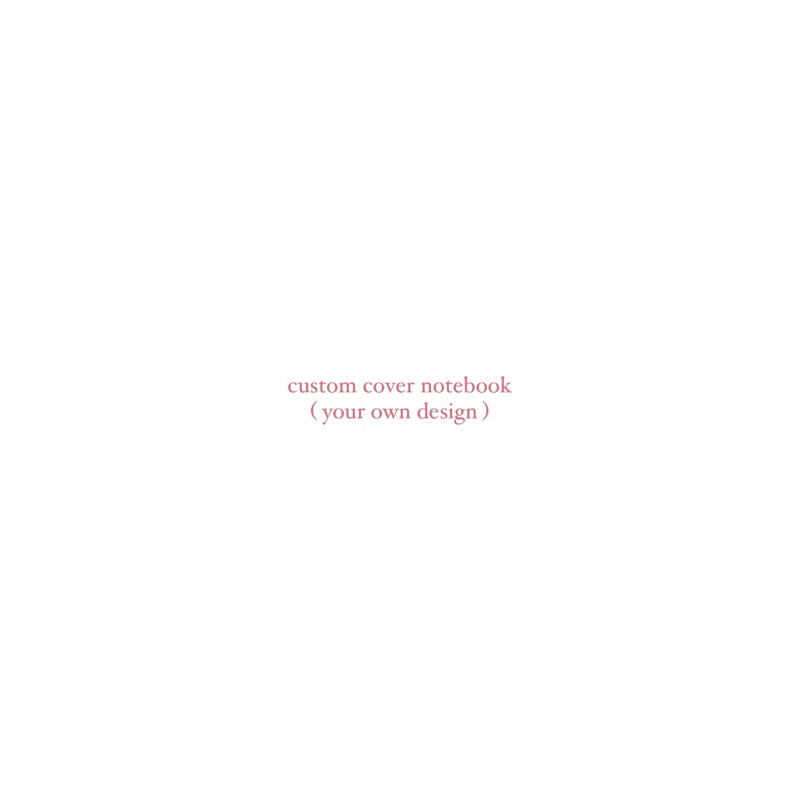 

custom cover notebook // LANGSUNG KIRIM DESIGN SENDIRI