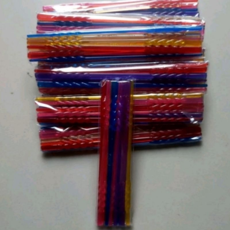 

Penunjuk Baca Plastik Warna Warni / Kalam Plastik Isi 12 pcs