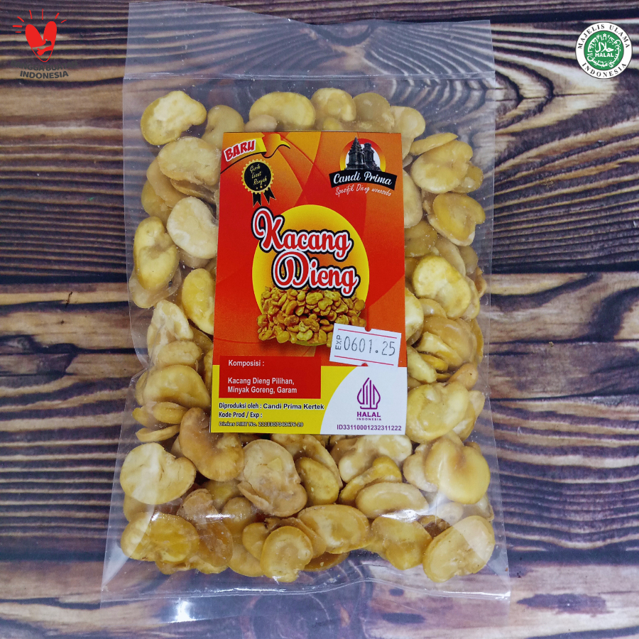 

Kacang Koro Kupas Crispy Gurih Khas Dieng Merk Candi Prima