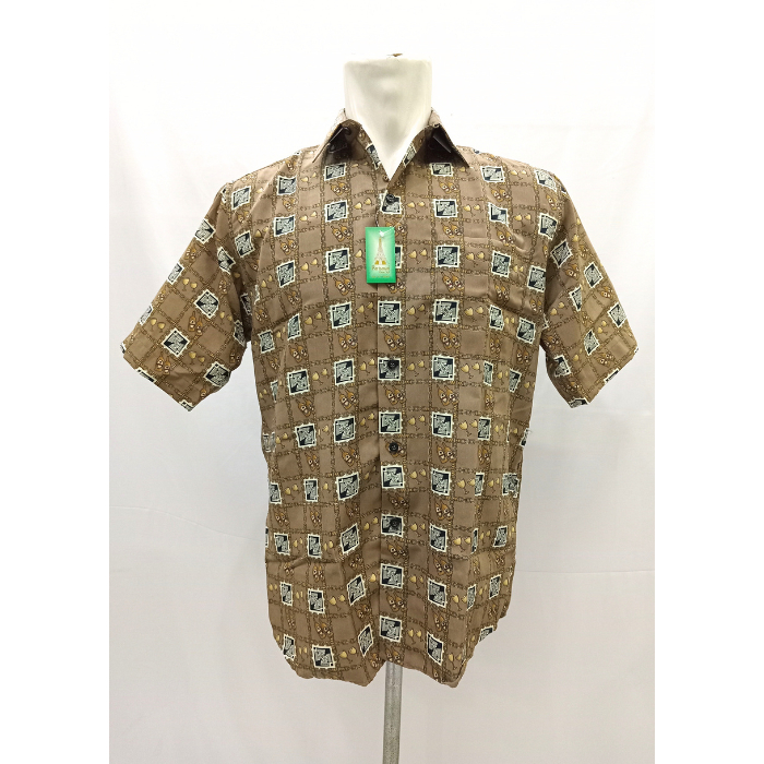 Hem Dewasa Pria Motif batik / Kemeja Motif  Batik / Kemeja Pria Lengan Pendek / Hem Motif Batik Pria