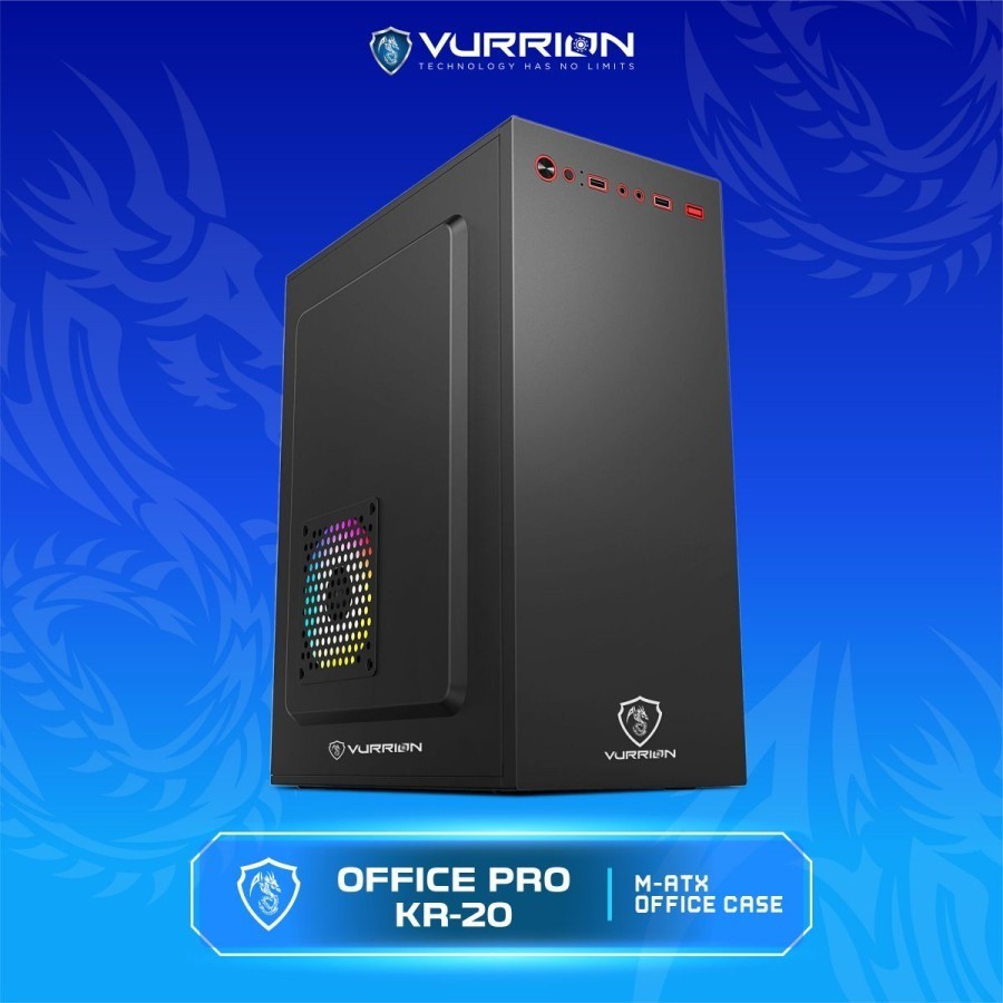 Cashing PC VURRION KR-20 dan KR-22 + include psu 500w | PC CASE MEREK VURRION KR-20 KR-22 +  psu 500