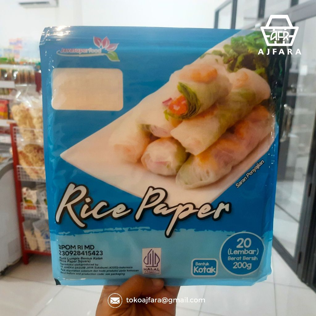 

Rice Paper Bulat Java Super Food 100g & 200g atau Kotak Java Super Food 100g & 200g