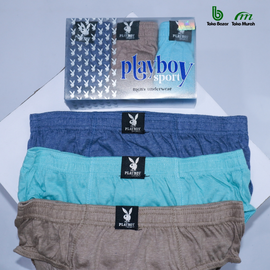 Playboy Sporty Celana Dalam Pria | CD Pria isi 3 | Pakaian Dalam Pria