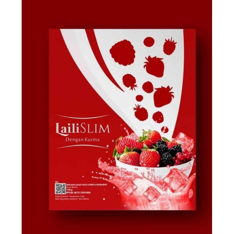 

Laili Slim minuman Pelangsing serat kurma alami