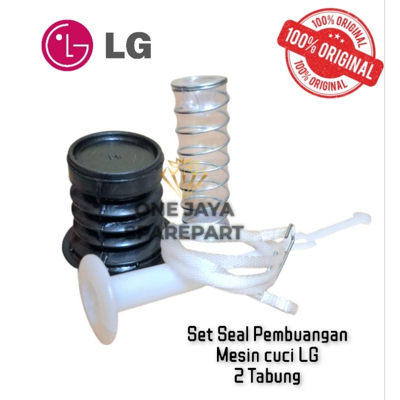 [ LG WP-1060R] Set Seal Karet +Tali Pembuangan Mesin Cuci LG 2 Tabung WP 1060R 1 Set