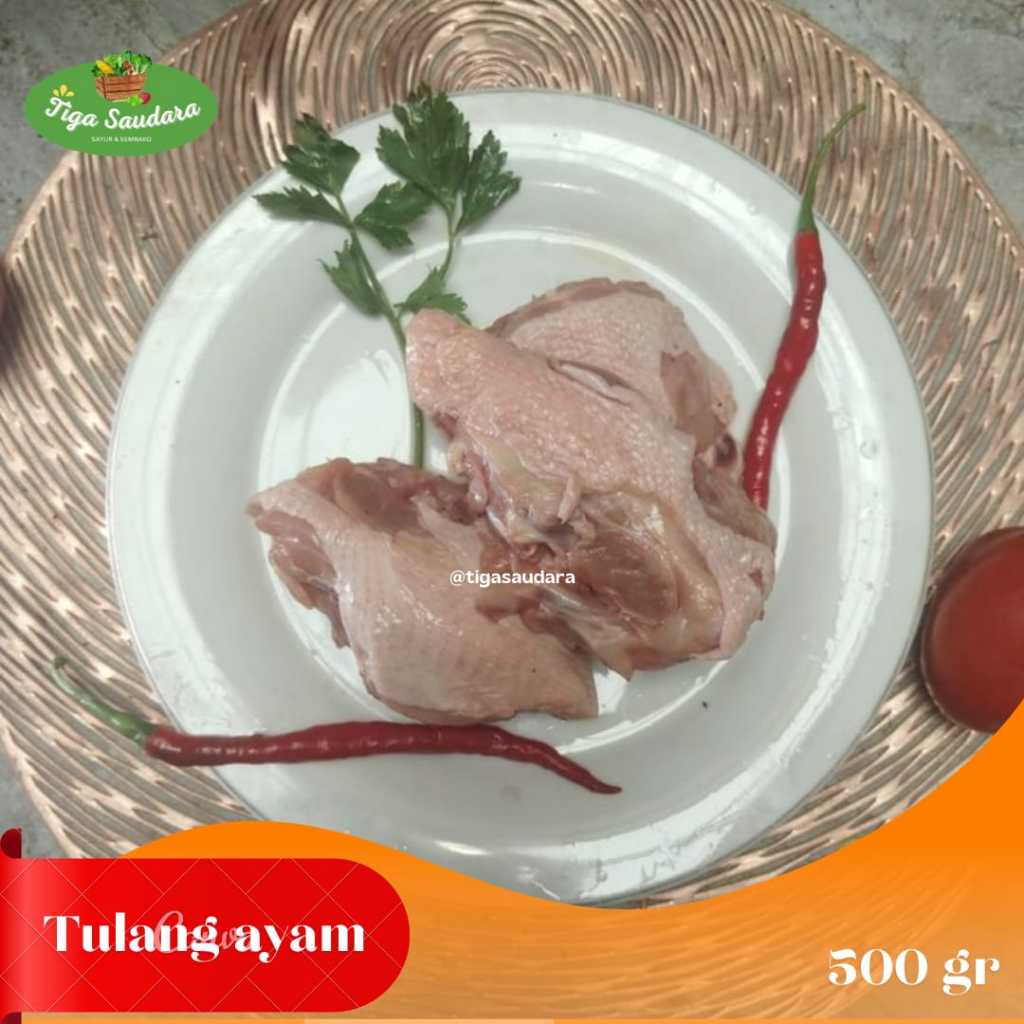 

Tulang Ayam (Punggung) 500 gr I Sayuran Tiga Saudara I Pengiriman Instan Cimahi