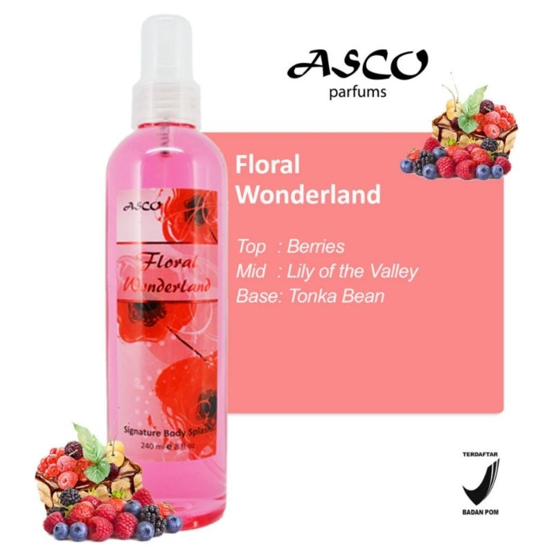 Asco Body Splash / Floral Wonderland 240ml / Asco Body Mist