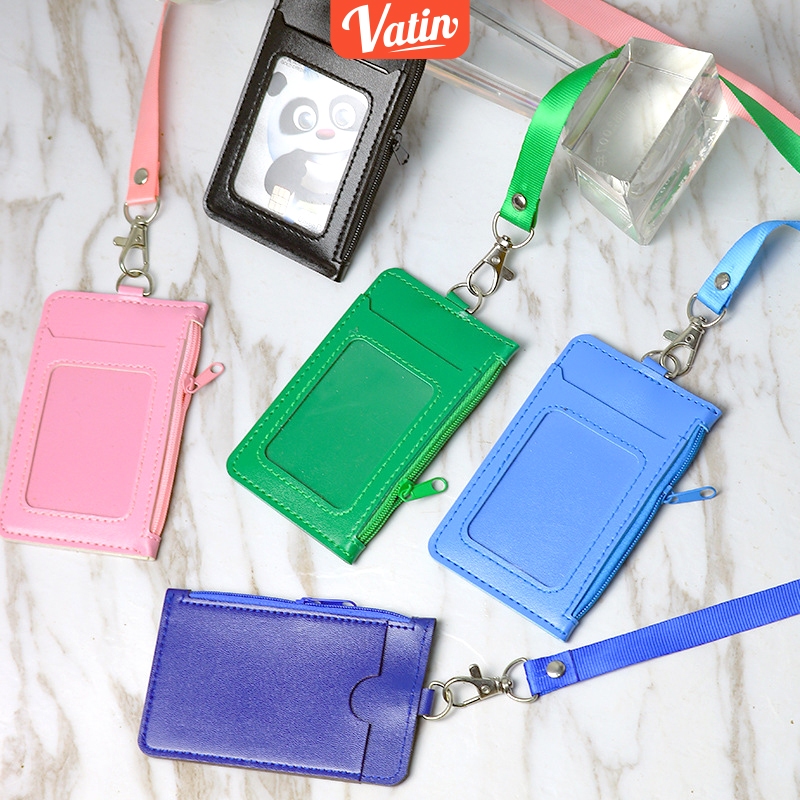 

Casing ID Card / Name Tag holder Kulit Sintetis 2 Sisi Name Tag ID Card Holder - vatin_shop