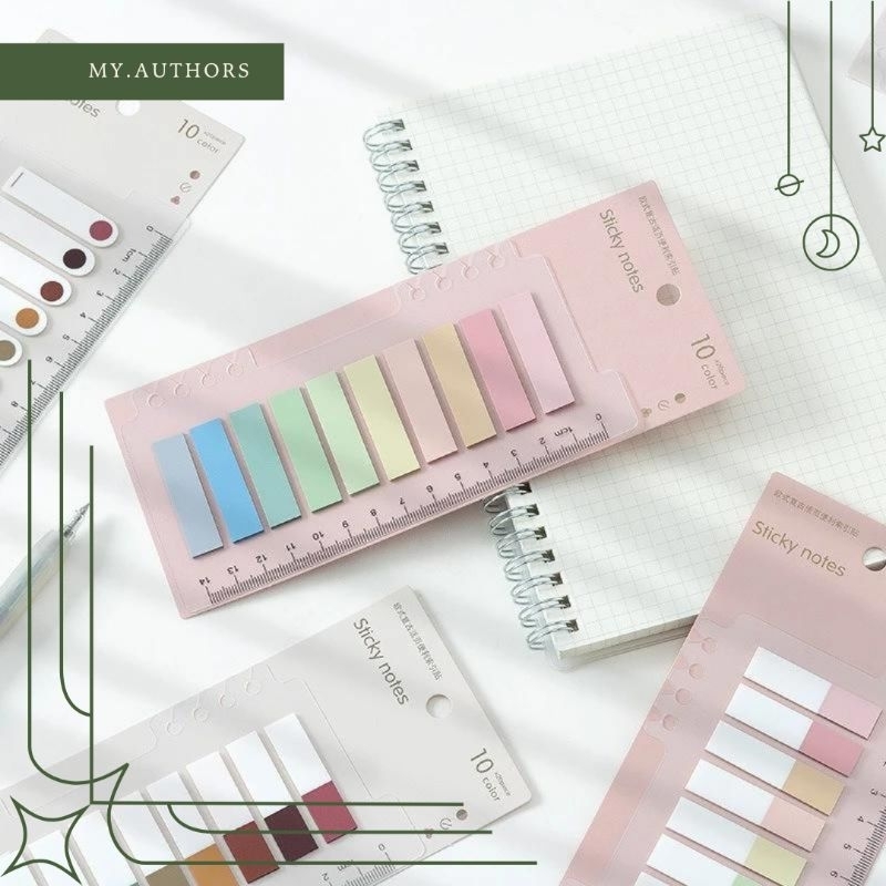 

Sticky Note Bahan PET Pembatas Penanda Transparan Catatan Buku