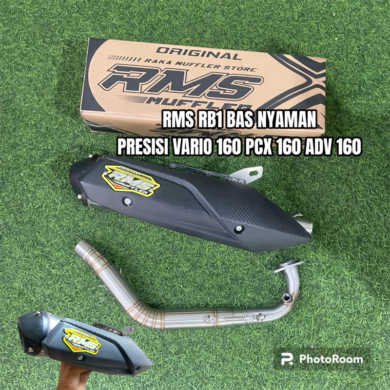 knalpot rms rob1 vario 160 pcx 160 adv 160 bas nyaman presisi inlet 38