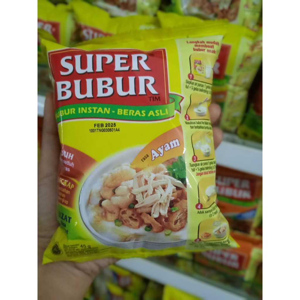 

Superbubur rasa ayam 45gr