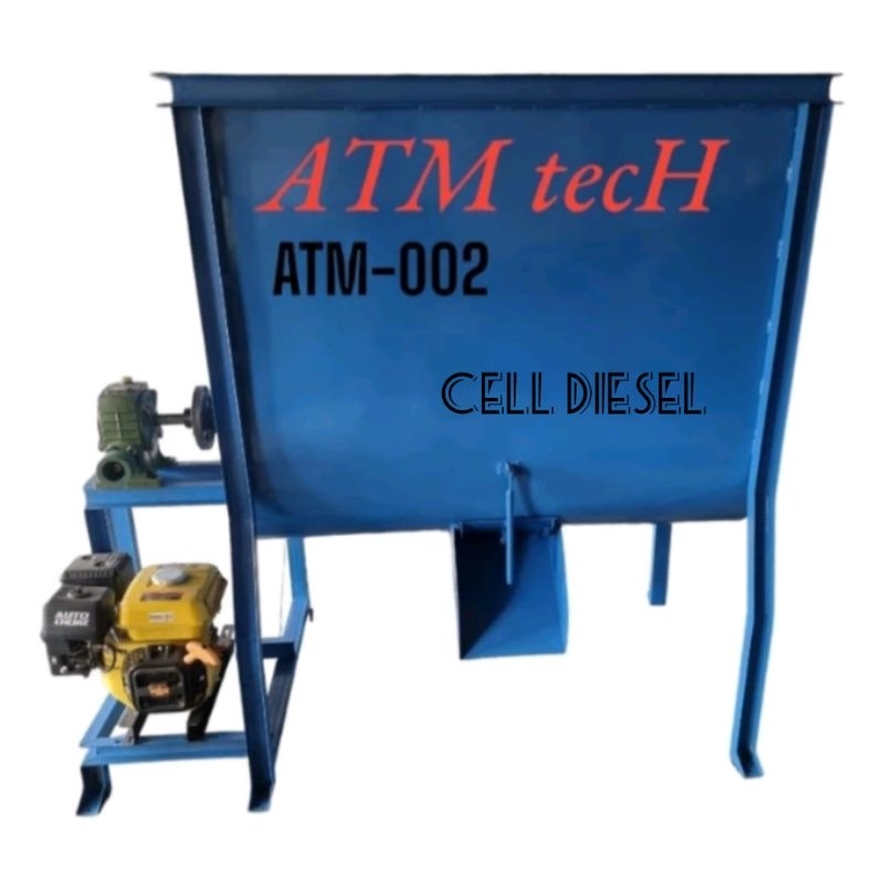 Mesin Pengaduk Pakan / Adonan Mixer 240 Kg Perjam - + GX 200 / 7 HP