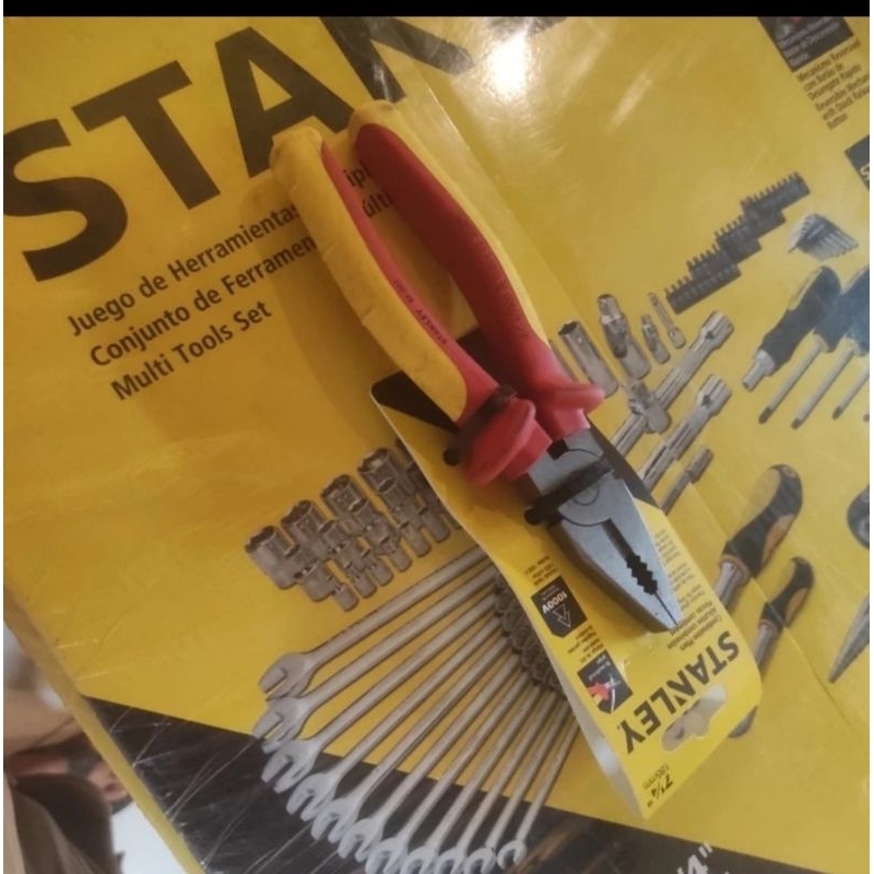Stanley Tang kombinasi listrik VDE 1000 VOLT 8 inch combination plier
