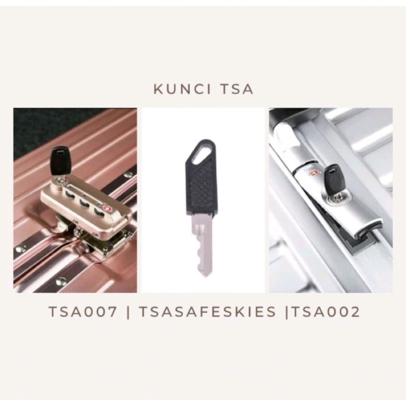MASTER KUNCI Kunci TSA 007 TSA 002 Kunci Safe Skies Kunci Multifungsi