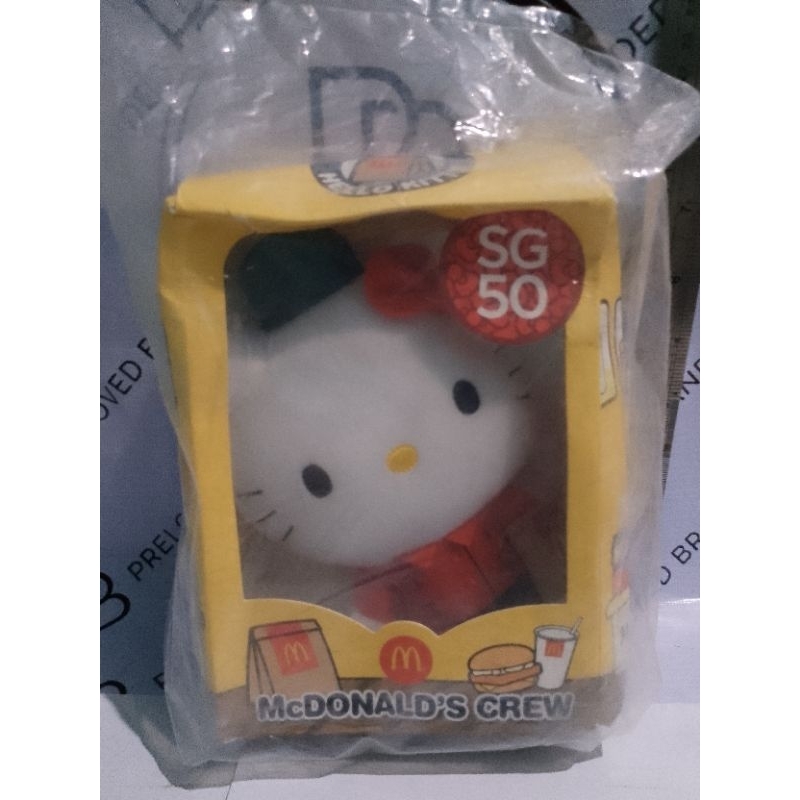 McDonald's Crew Boneka Hello Kitty SG50