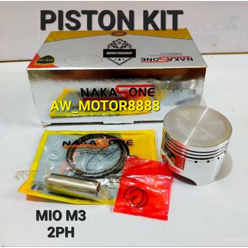 PISTON KIT SET KOMPLIT MIO M3 / 2PH PISTON KIT RING PISTON KLIP CLIP PISTON PEN PISTON SET KOMPLIT O