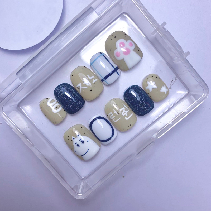 NCT NCT U NCT DREAM Jeno Renjun custom press on nails kuku palsu fake nails nailart gel