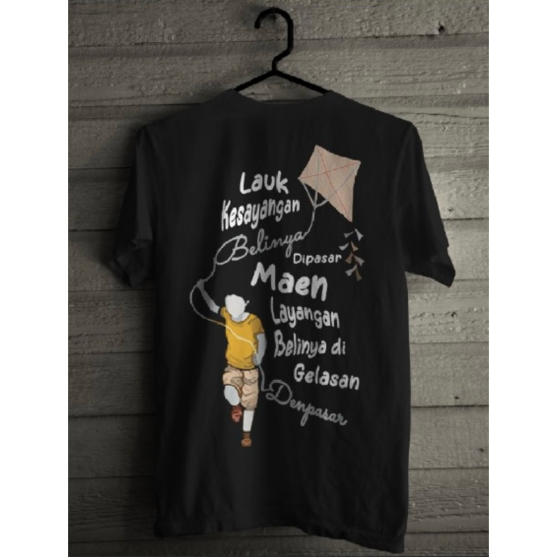 KAOS BAJU LAYANGAN KEREN MURAH BY GELASAN DENPASAR