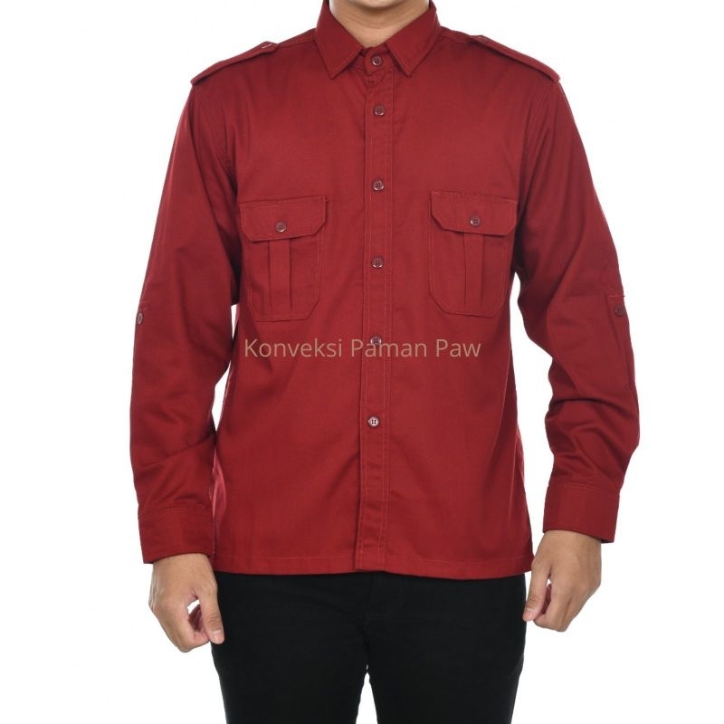 BAJU-KEMEJA-PDH-PDL-PRIA-WANITA-LAPANGAN-LENGAN-PANJANG-Seragam-Kerja-Tactical-Kantor-Group-Engineer
