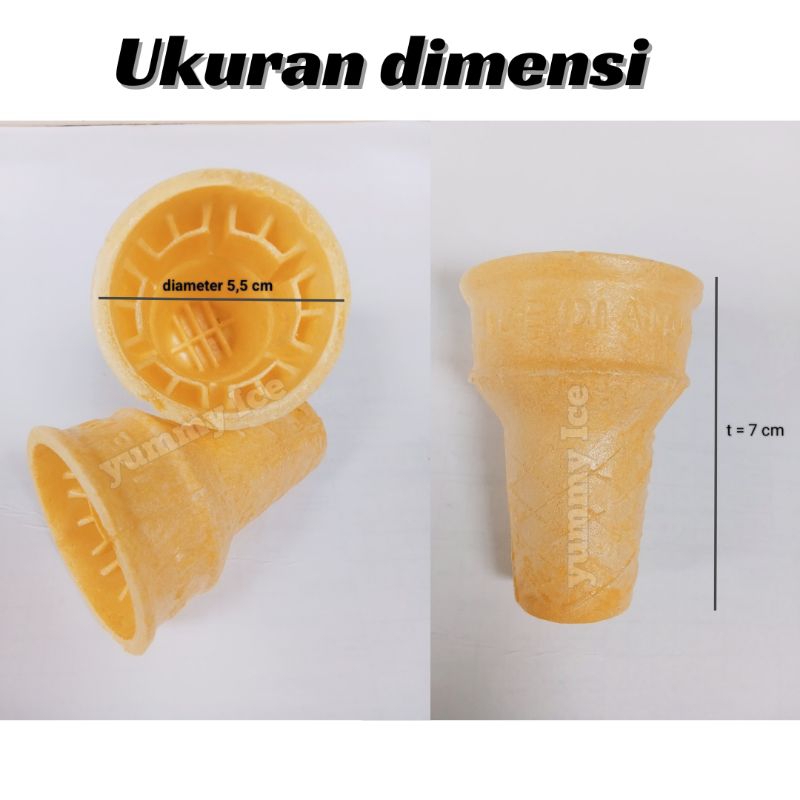 

ADY78 Cone Eskrim MCDonald Diameter 5,5cm Isi 100 pcs