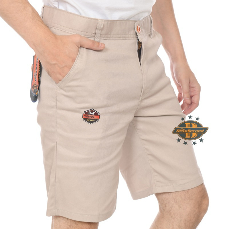 HOT DEALS TheBrosSecond - Celana Chino Pendek Pria Dewasa Short Pants Original Celana Chino Pendek
