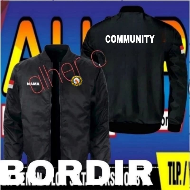 jaket bordir jaket bordir intelkam jaket community jaket bomber community jaket intelkam full bordir