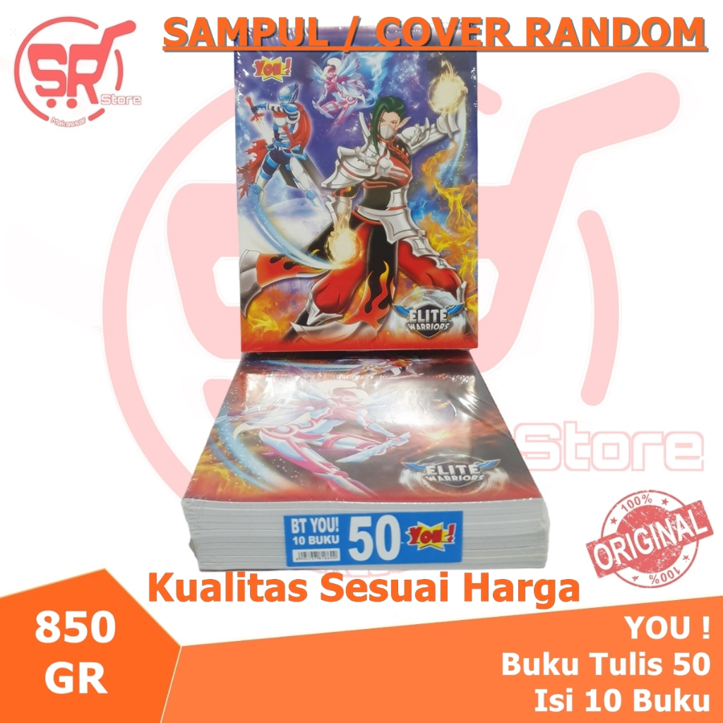 

Buku Tulis 50 Lembar isi 10 pcs Murah YOU ! atau Merk Lainnya ( SR Store MKS / SR Store Makassar )