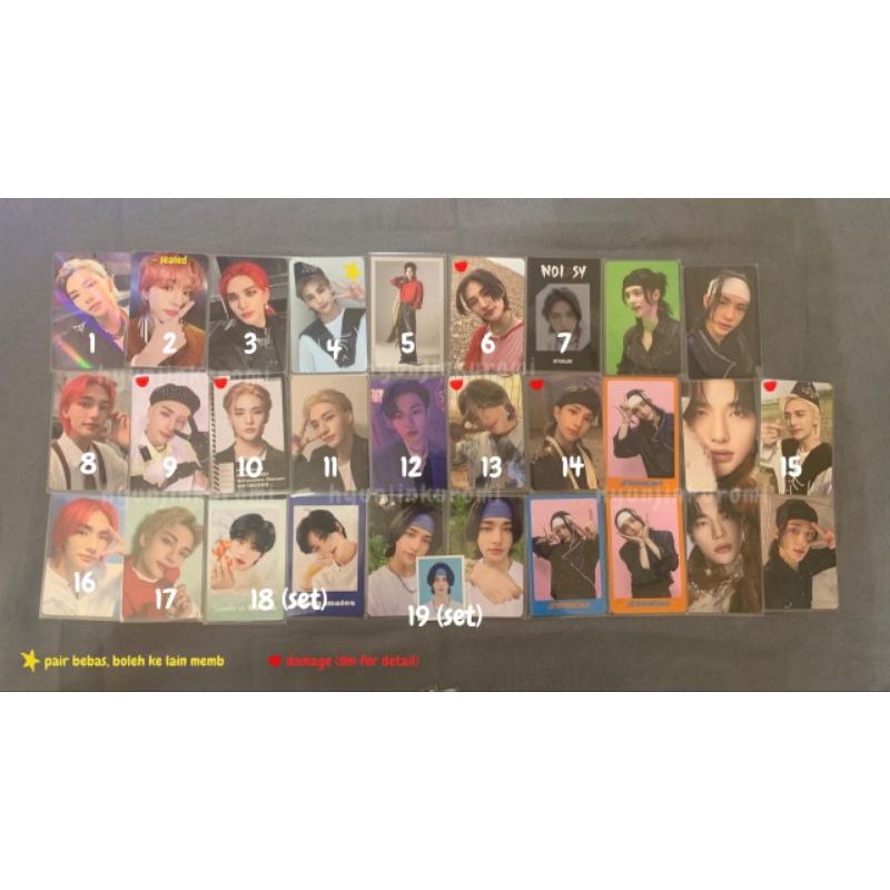 photocard official hyunjin straykids album pob noeasy cevel oddinary maxident 5star nacific dicon