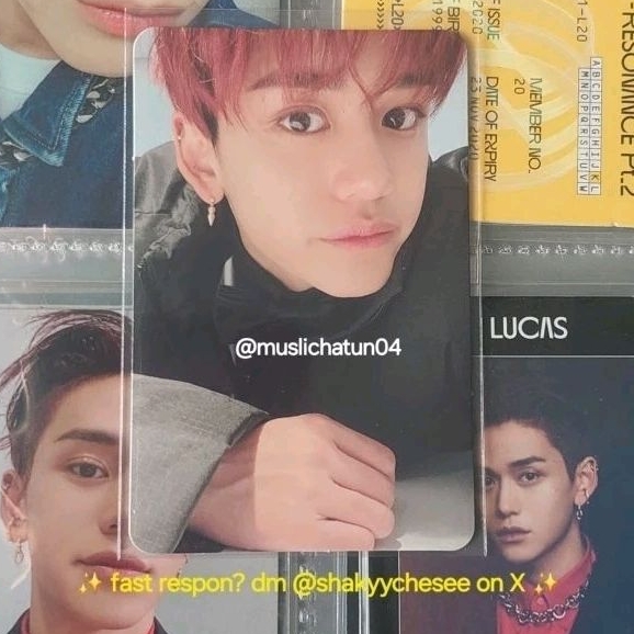 Photocard Pc Lucas Official Resonance Kinho Pt.2 Arrival ver NCT 2020 Wayv (PC ONLY)