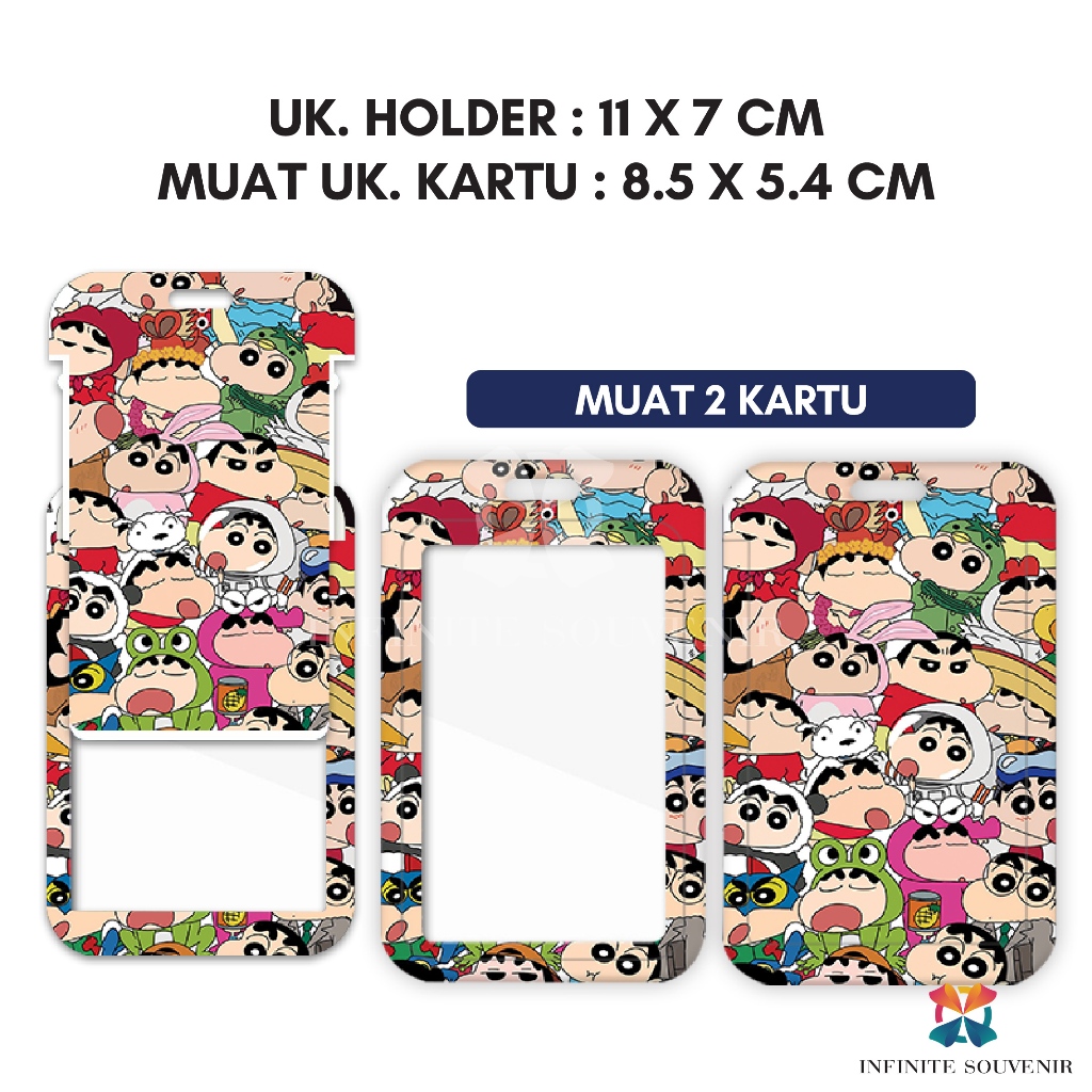 

(N017) ID Card Holder Tali Yoyo Shinchan / Nametag Yoyo Crayon Shinchan / Card Holder Yoyo / Disney