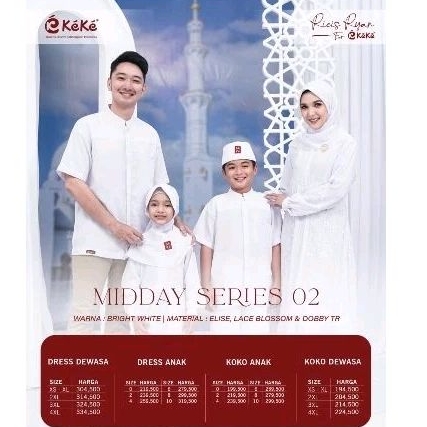 READY STOK SARIMBIT PUTIH MIDDAY SERIES - RIARICIS FOR KEKE - PERLENGKAPAN UMROH