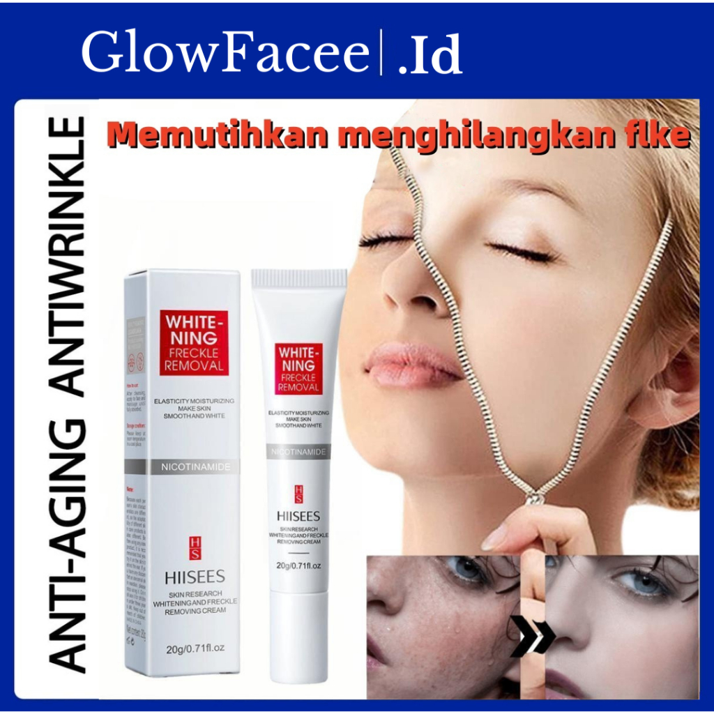 Flek Cream Pemutih & Pelicin Wajah / Pengglowing Wajah Terampuh (Glowing Malam)Glowing Pink Cream / 