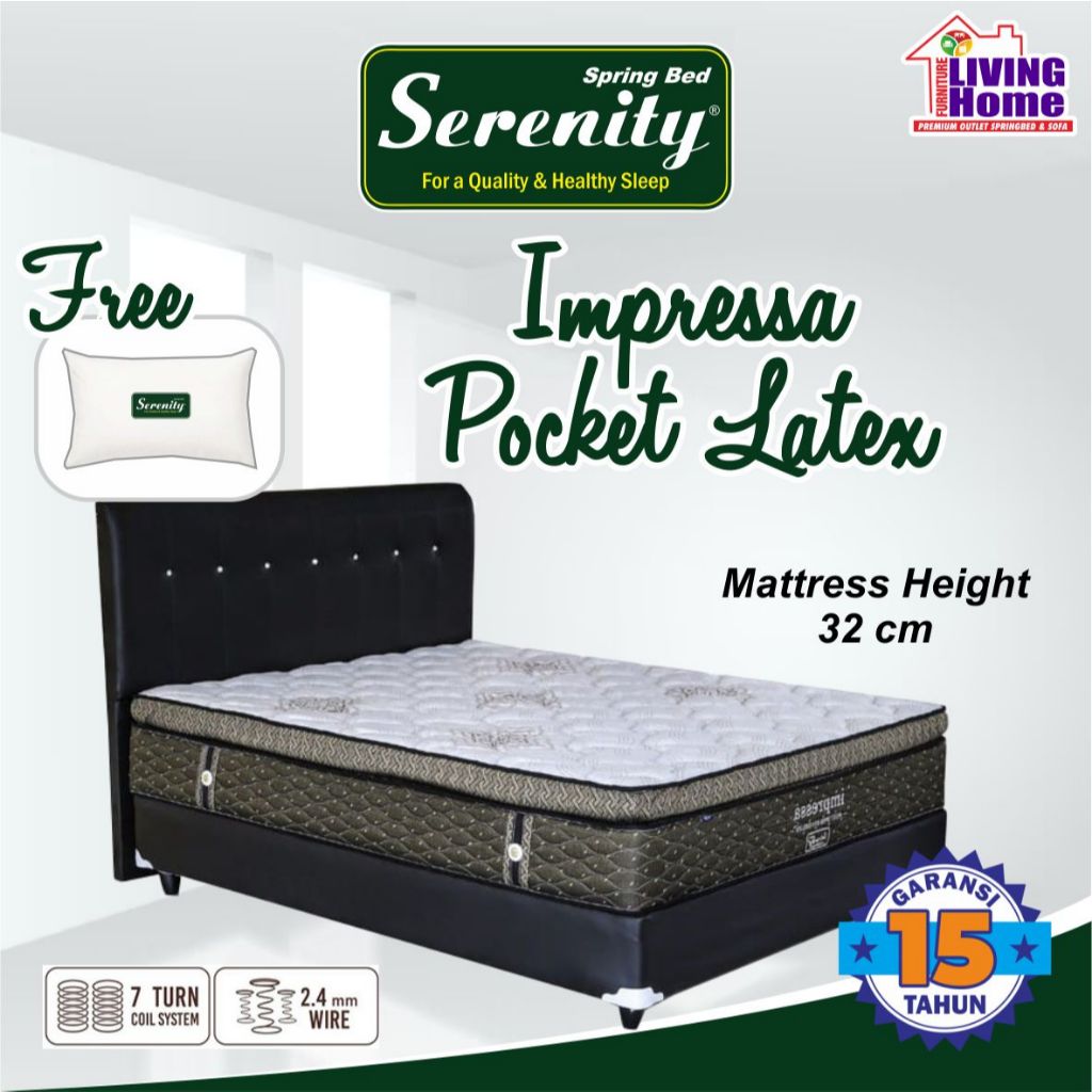 Springbed Serenity Impressa pocket latex