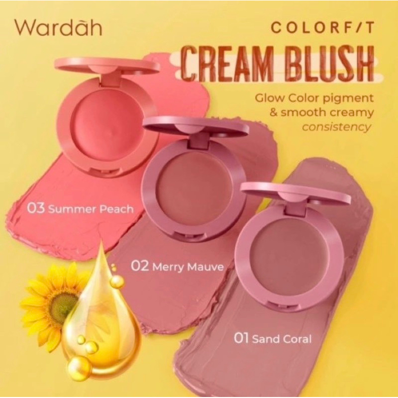 WARDAH COLORFIT CREAM BLUSH / BLUSH ON CREAM
