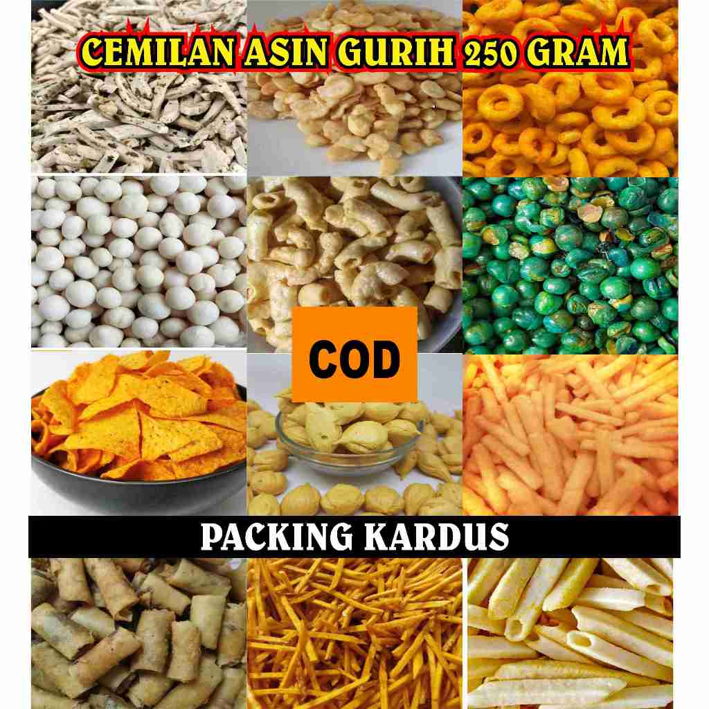 

TERLARIS CEMILAN ASIN GURIH 250 GRAM / SNACK / MAKANAN RINGAN / CAMILAN