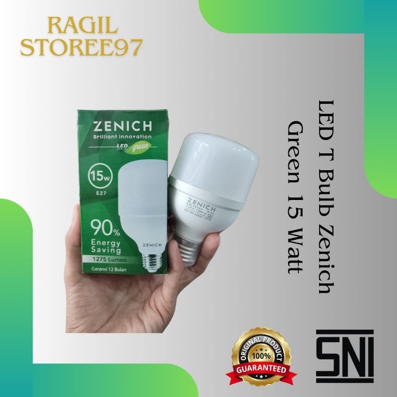 Lampu LED Zenich Green 15 Watt Garansi