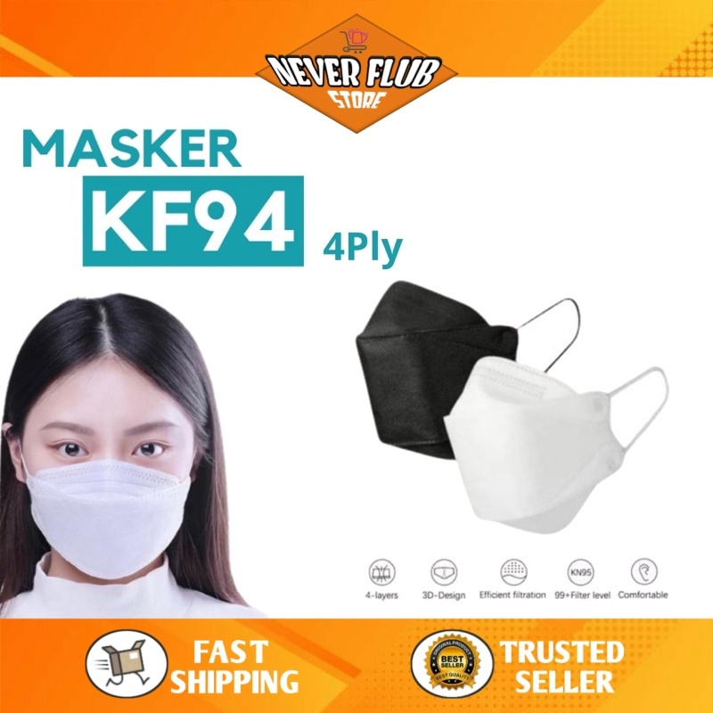 MASKER KF94 Korea 4Ply Earloop Disposable | Masker Korea KF94 | Masker KF94 isi 50pcs | Masker KF94 