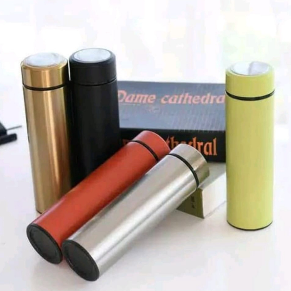 Termos Air Panas 500ml Polos Stainless-Smart Tumbler Air Panas Mini Stenlis 500ml Tahan Lama Vaccum