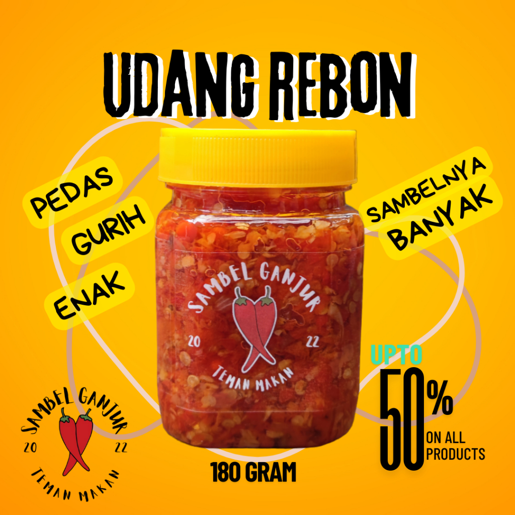 

Sambel Udang Rebon Sambel Ganjur Sambal Pedas Gurih Enak Praktis Botol Siap Saji makanan food