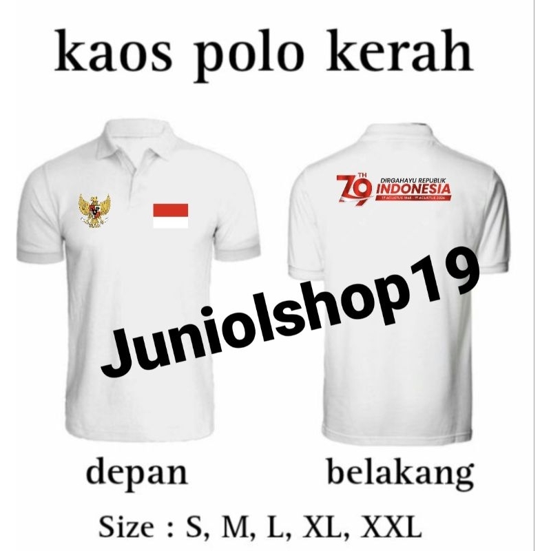 KAOS DIRGAHAYU REPUBLIK INDONESIA/KAOS DIRGAHAYU REPUBLIK INDONESIA FULL BORDIR