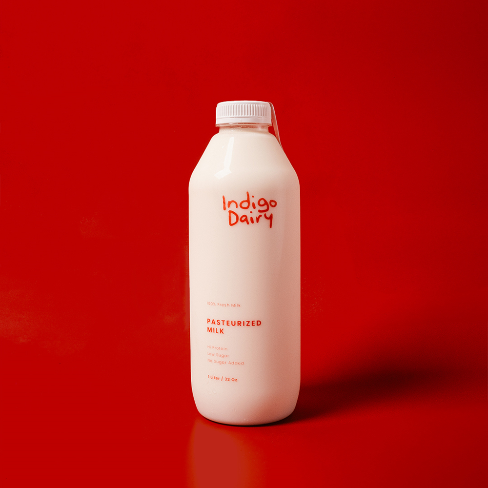 

Susu Murni Pasteurisasi Indigo Dairy | Fresh Milk 1 Liter / 1000 ml | Pasteurized Milk | High Protein Low Sugar