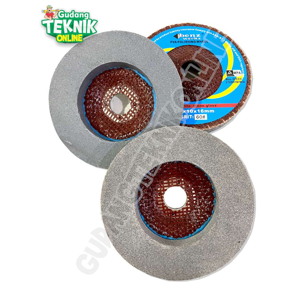 BENZ Batu Sponge Slep 4" Slep BENZ Grit 60 80 100 120 180 220 320 400 / Mata Gerinda Spon 4 Inch Pol