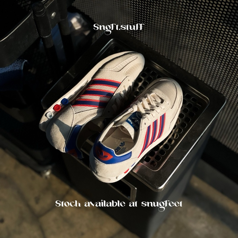 Adidas Originals LA Trainer Shoes Chalk White/Royal Blue/Bright Red