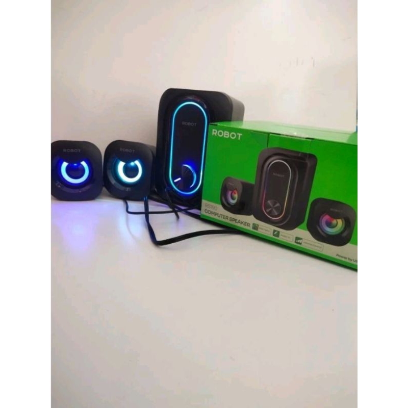 speaker gaming RGB subwoofer USB robot RS190